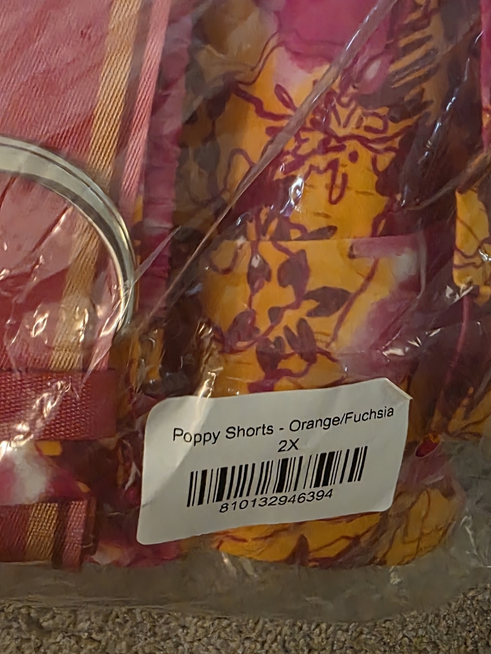 Sassy Jones Pink & Orange Floral Poppy Shorts - Picture 3 of 4